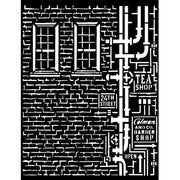 Stencil - Stamperia Sir Vagabond Aviator Wall and Pipes KSTD109
